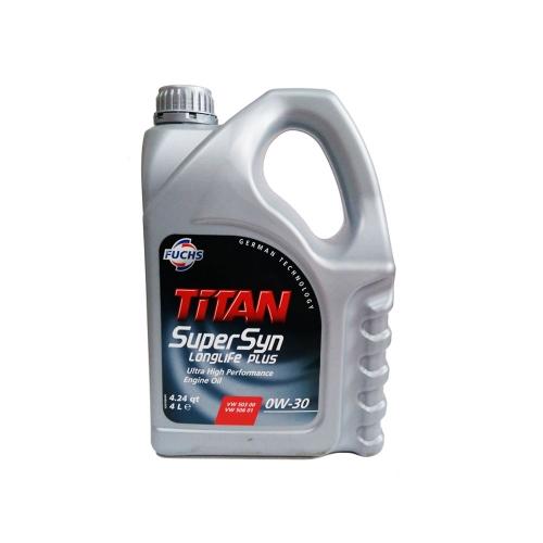 Моторно Масло, FUCHS TITAN SuperSyn LongLife Plus 0W-30, A5/B5, 4 литра